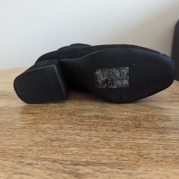 H&M Block Heel Faux Suede Boots - Picture 12 of 12